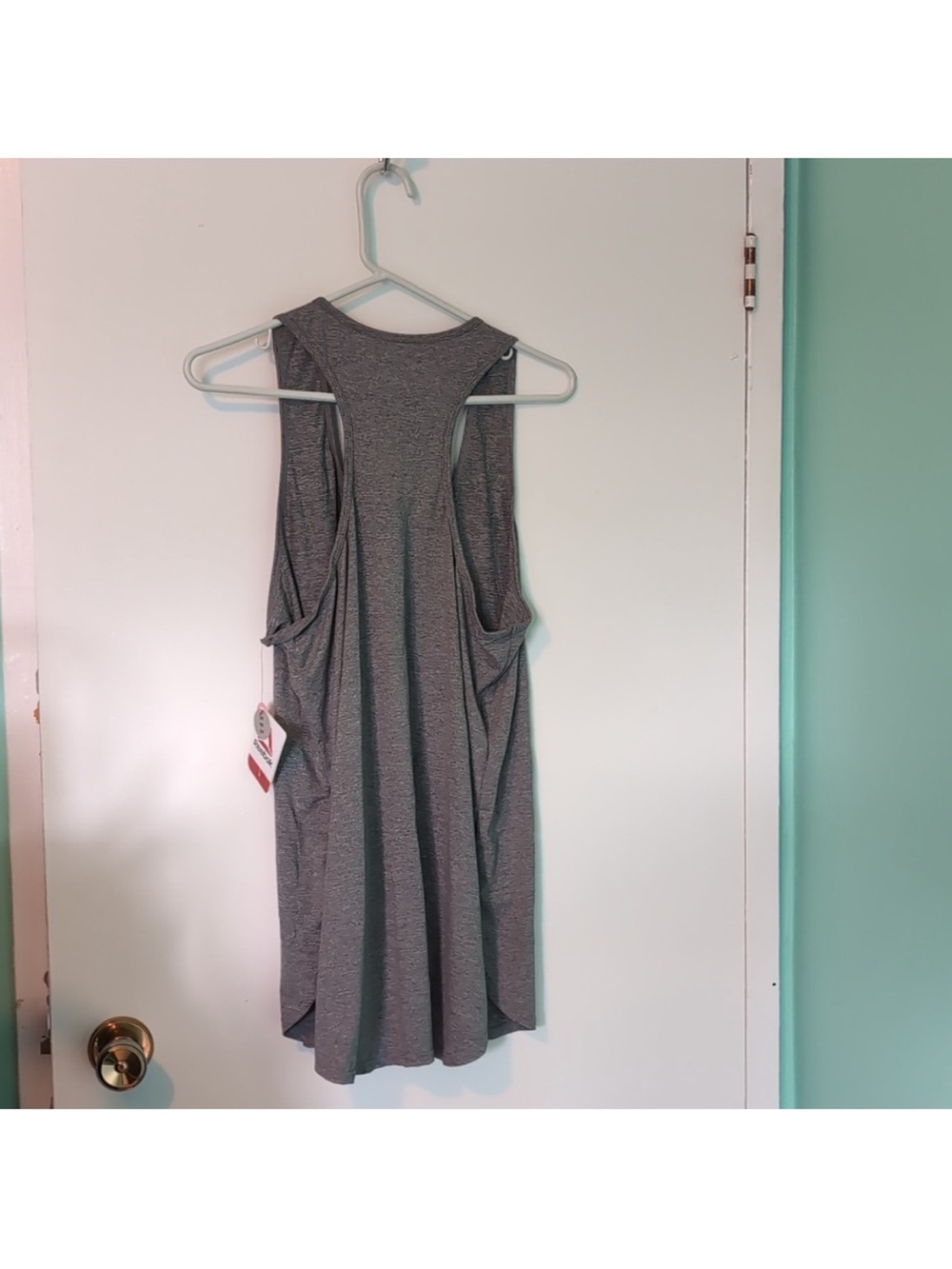 NWT Reebok Gray Racer back Tank - Picture 4 of 4